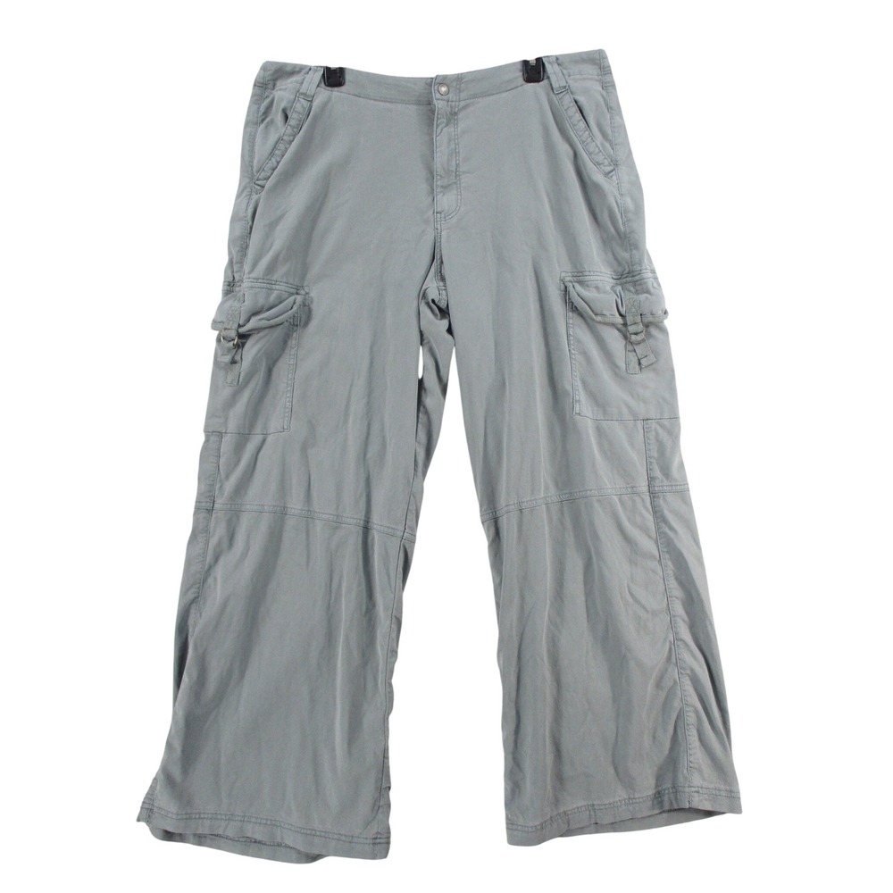 American Eagle Cargo Pants Womens 18 Wide Leg Sage Green Utility Y2K Gorpcore